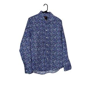 Egara Slim Fit Floral Button Up Long Sleeve